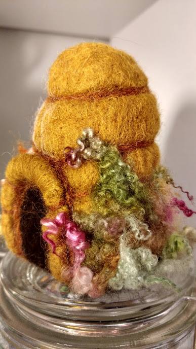 Hand Dyed Australian Corriedale Tops for  felting Greens